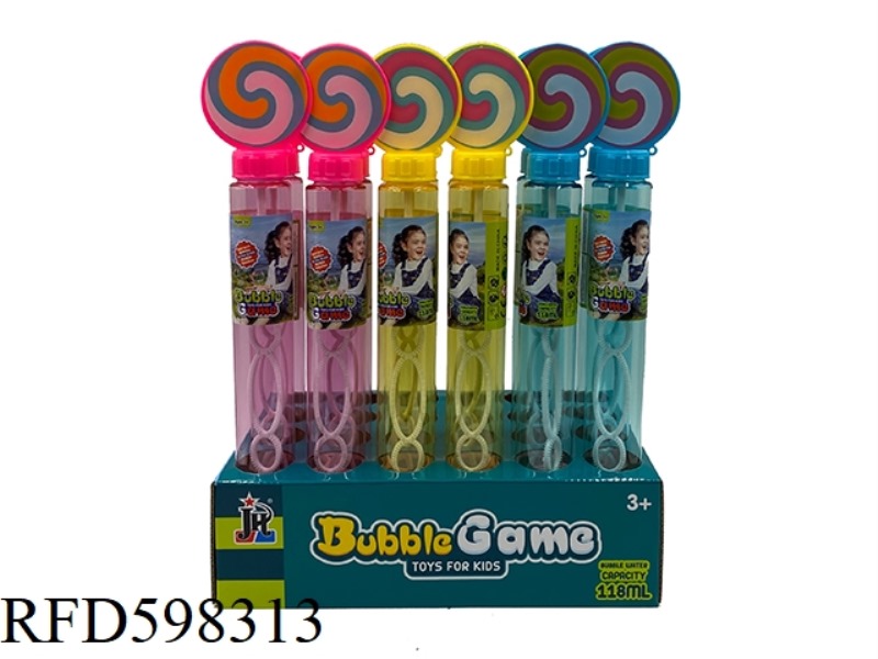 118ML LOLLIPOP BUBBLE STICK 24PCS