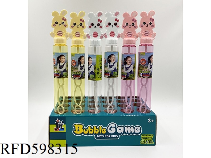 118ML BUNNY BUBBLE WAND 24PCS