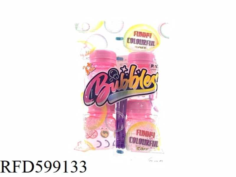 SMALL SQUARE BOTTLE OF COLORFUL BUBBLES