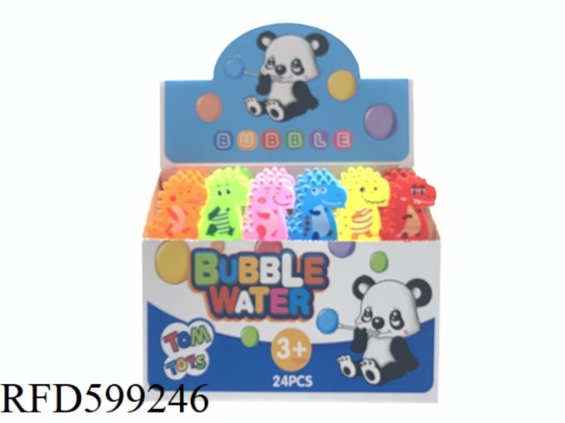 MINI CARTOON BUBBLE WAND DINOSAUR 24PCS