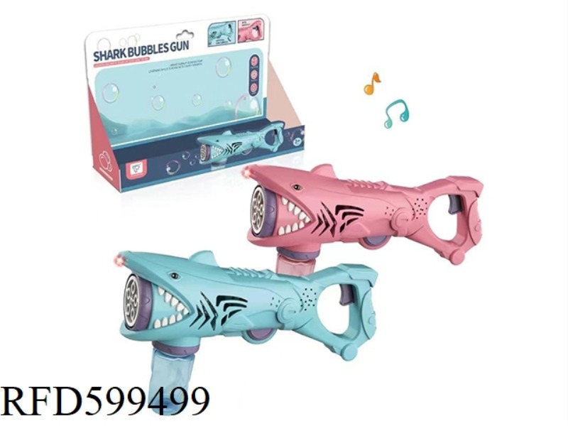 FULLY AUTOMATIC 12-HOLE BUBBLE SHARK GUN (WITH MUSIC + LIGHTS)