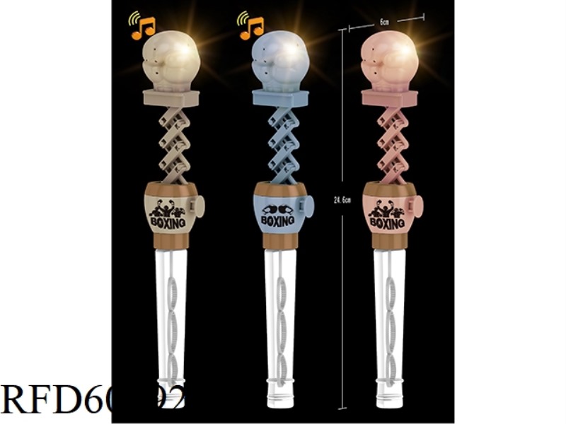 LIGHT MUSIC FIST TELESCOPIC BUBBLE WAND 24PCS