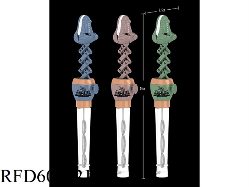 CROCODILE TELESCOPIC BUBBLE WAND 24PCS