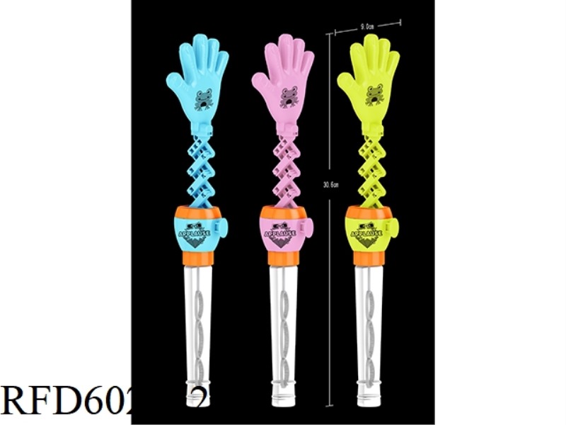 HAND CLAP RETRACTABLE BUBBLE WAND 24PCS