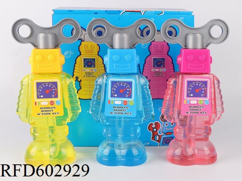 ROBOT BUBBLE WATER 6PCS