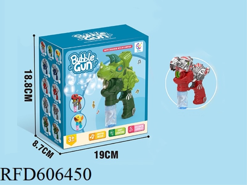 WATER TRANSFER PAINTING GRAFFITI DINOSAUR ELECTRIC BUBBLE GUN (TYRANNOSAURUS REX)