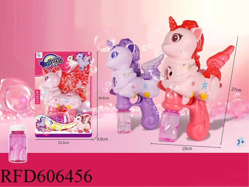 ELECTRIC UNICORN BUBBLE GUN A