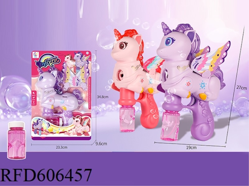 ELECTRIC UNICORN BUBBLE GUN B