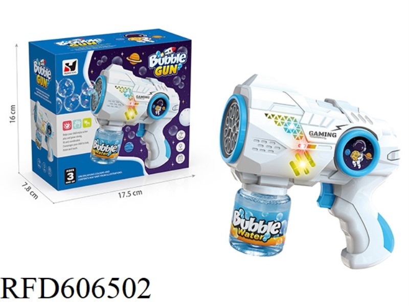 ASTRONAUT 15-HOLE ELECTRIC BUBBLE GUN WITH LIGHT