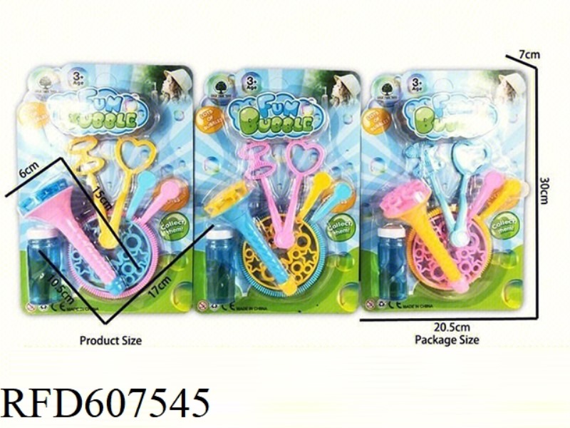 BLOWING TOOL + BLOWING TRUMPET SET 3 COLORS MIXED