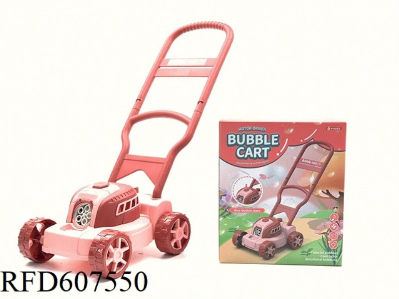 HAND PUSH LAWN MOWER BUBBLE MACHINE