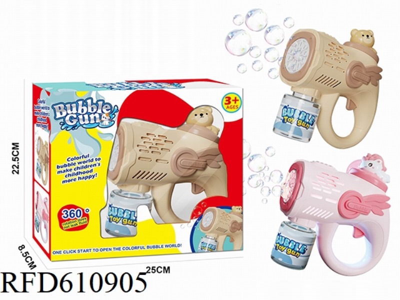 ELECTRIC BUBBLE TOY PET BUBBLE GUN