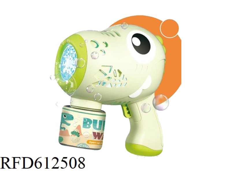 DINOSAUR LIGHT ELECTRIC BUBBLE GUN