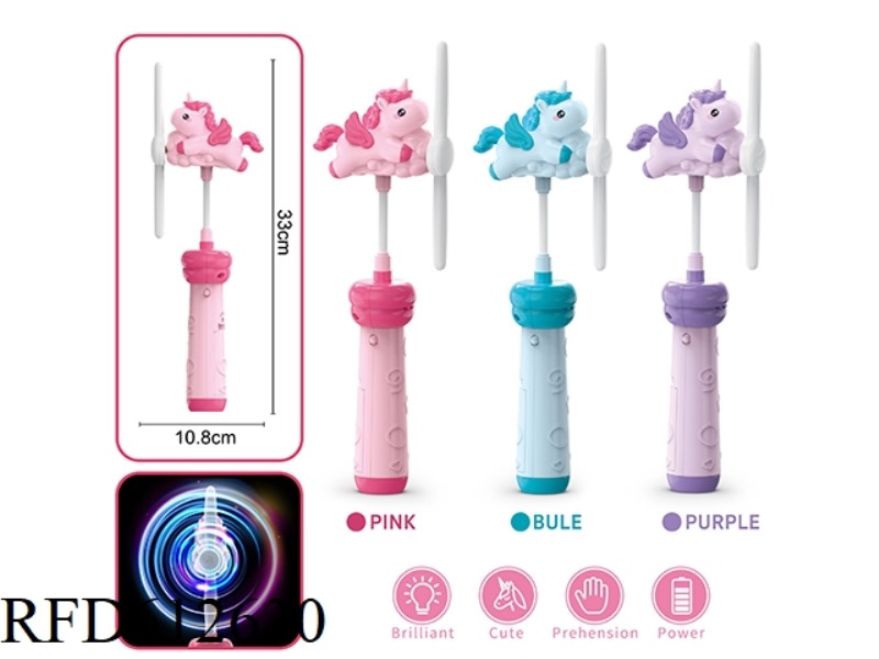 UNICORN WINDMILL GLITTER STICK