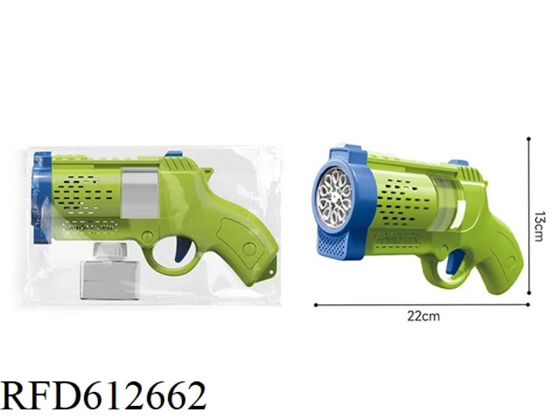 10-HOLE ELECTRIC REVOLVER BUBBLE GUN