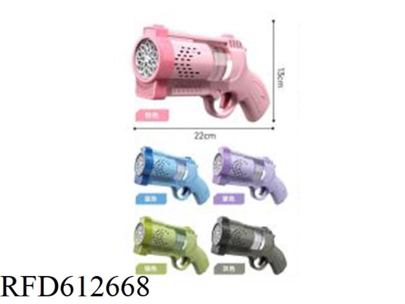 10-HOLE ELECTRIC REVOLVER BUBBLE GUN