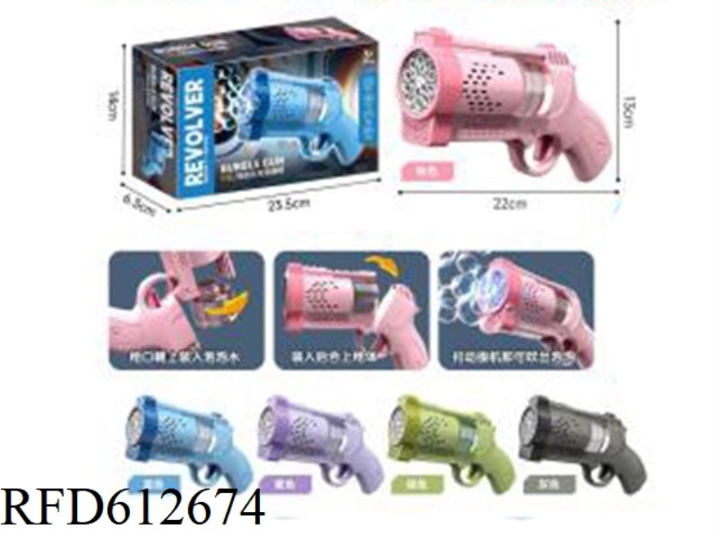 B/O 10 Holes Bubble Blaster with 4fl oz bubble solution-2 Assorted Colors
(batteries not included)