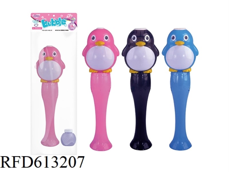 PENGUIN GLITTER BUBBLE WAND