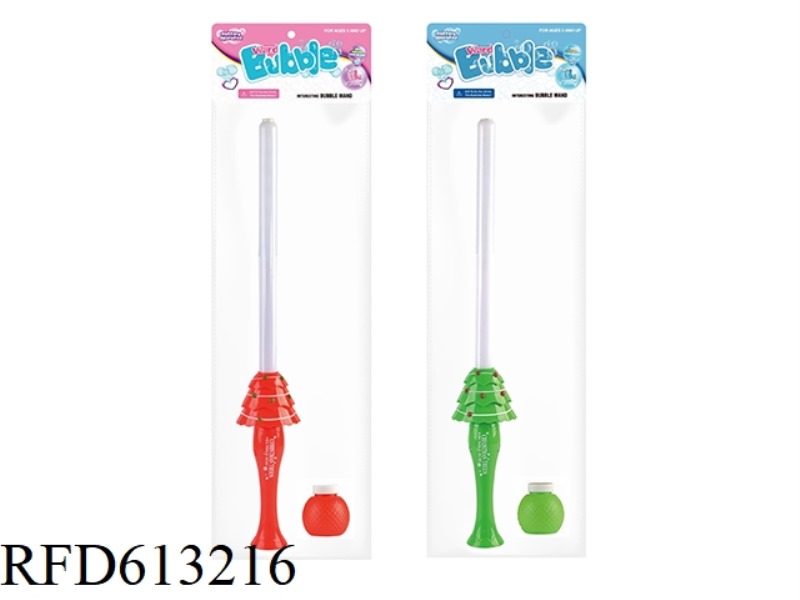 CHRISTMAS TREE SWORD BUBBLE WAND