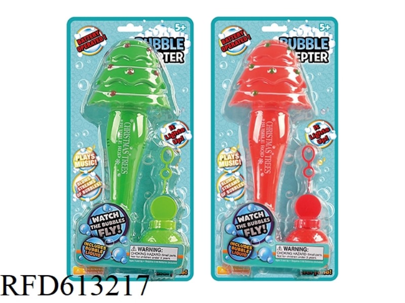 CHRISTMAS TREE BUBBLE WAND