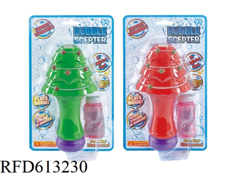 CHRISTMAS TREE BUBBLE WAND