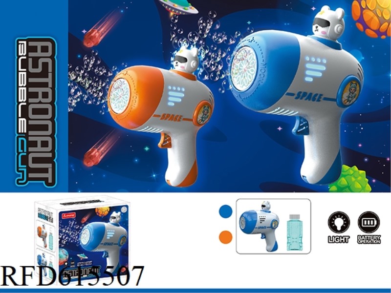 ELECTRIC ASTRONAUT BUBBLE GUN (BUBBLE WATER INSIDE)