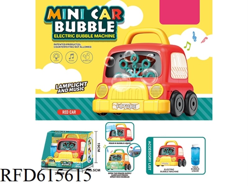 CAR BUBBLE MACHINE WITH LIGHTS AND MUSIC