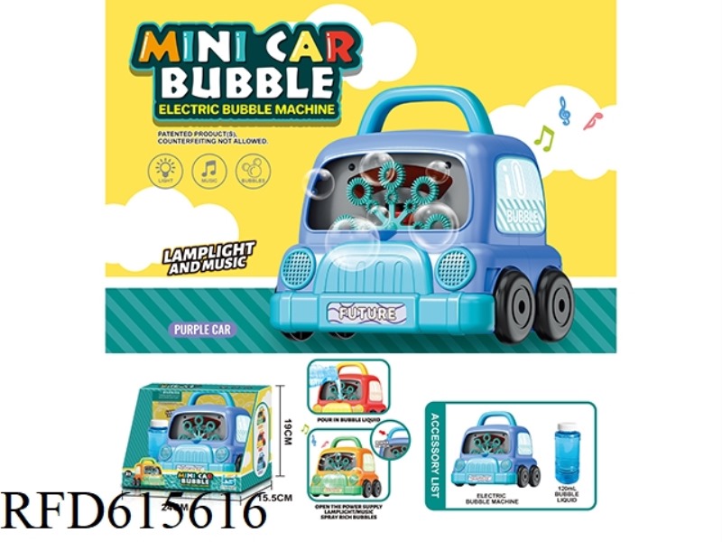 CAR BUBBLE MACHINE WITH LIGHTS AND MUSIC