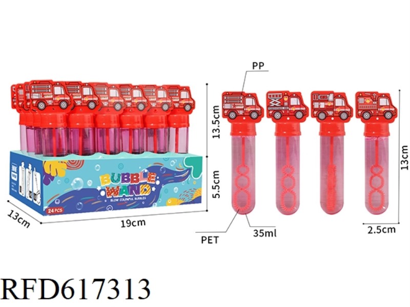 FIRE ENGINE BUBBLE WAND 24PCS