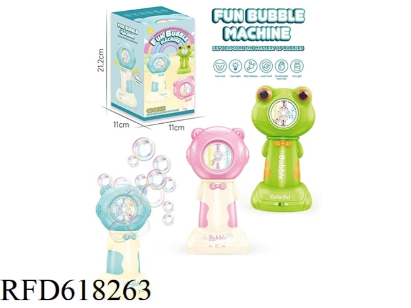 A BUBBLE MACHINE THAT SHAKES ITS HEAD