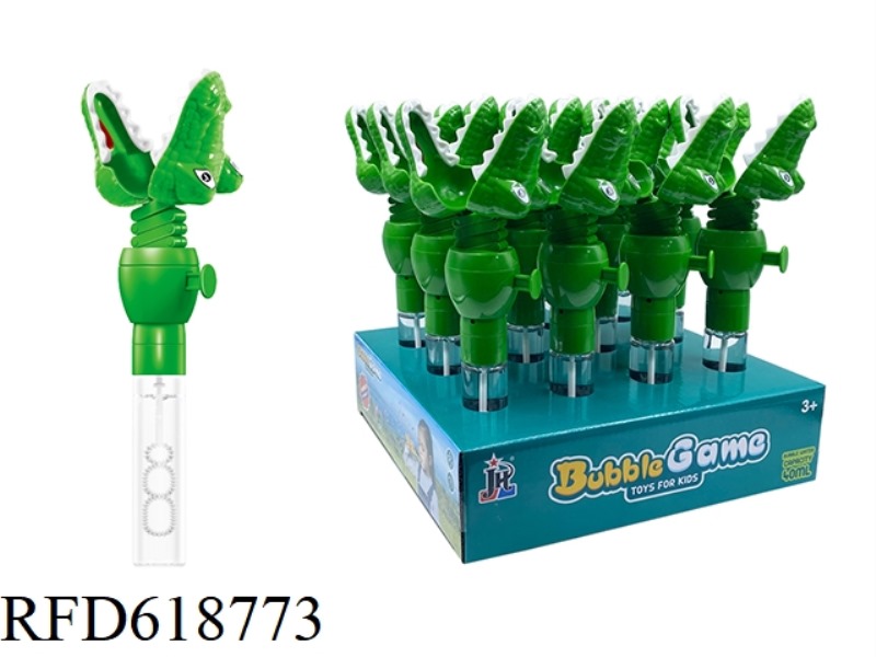 CROCODILE BUBBLE WAND 12PCS