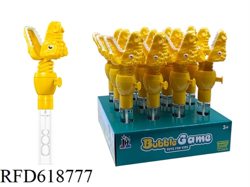 DINOSAUR BUBBLE WAND 12PCS