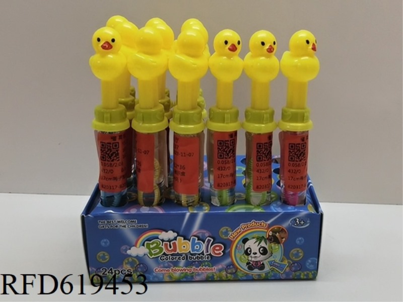17CM DUCK BUBBLE STICKS (24 PIECES)