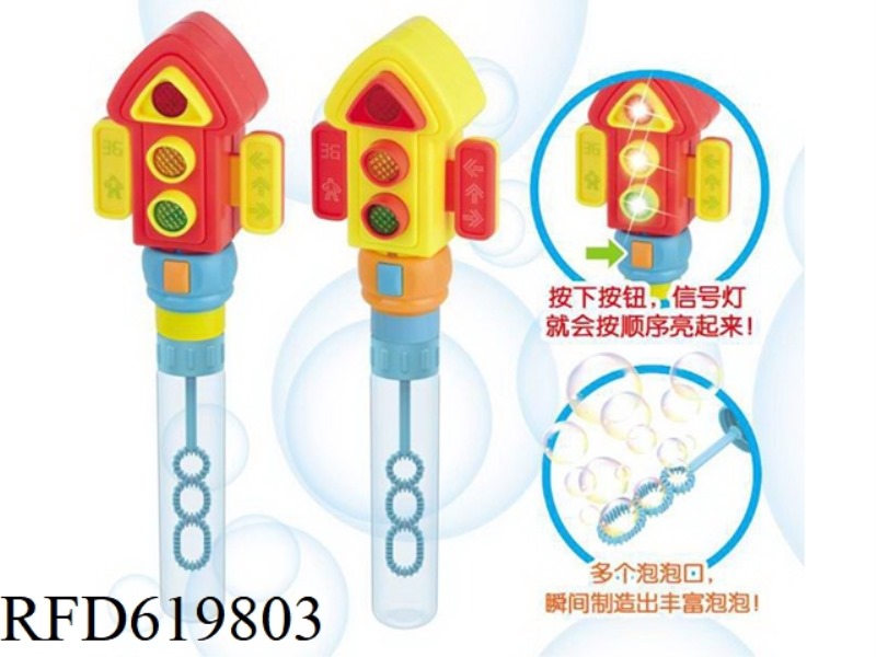 TRAFFIC LIGHTS & BUBBLE WAND 12PCS
