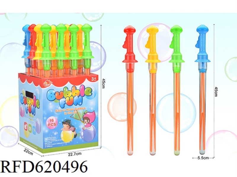 45CM WESTERN SWORD BUBBLE WAND (16PCS)