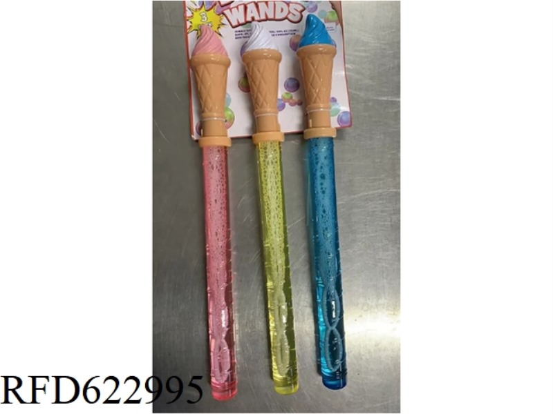 3 PK ICE CREAM BUBBLE WAND