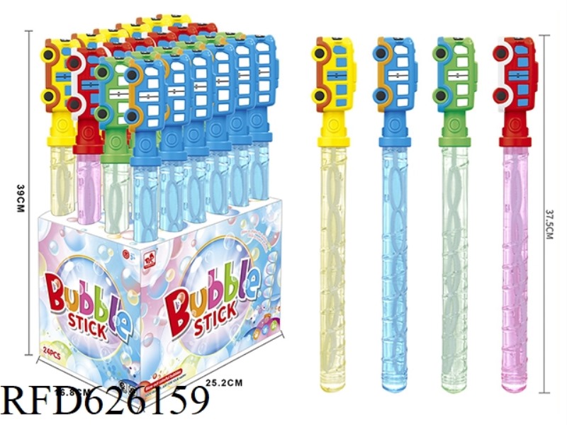 CARTOON ANIMAL CAR BUBBLE WAND 24PCS
