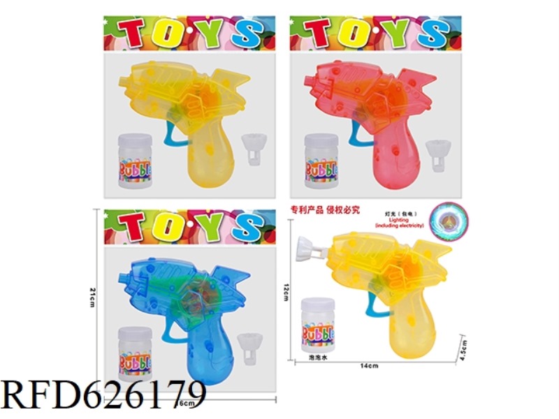 SPACE BUBBLE GUN WITH LIGHTS