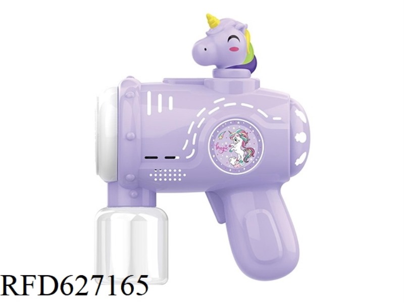 UNICORN ELECTRIC BUBBLE GUN DIY STICKER