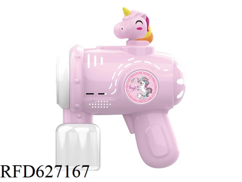UNICORN ELECTRIC BUBBLE GUN DIY STICKER