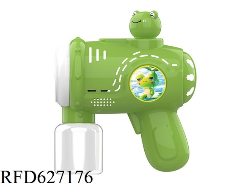 FROG ELECTRIC BUBBLE GUN DIY STICKER