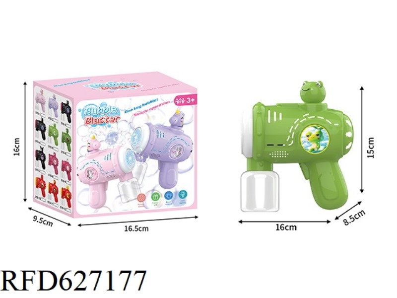 FROG ELECTRIC BUBBLE GUN DIY STICKER