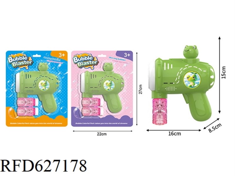 FROG ELECTRIC BUBBLE GUN DIY STICKER