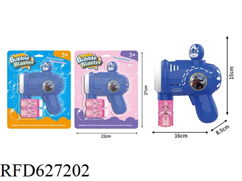 CAPTAIN AMERICA ELECTRIC BUBBLE GUN DIY STICKER