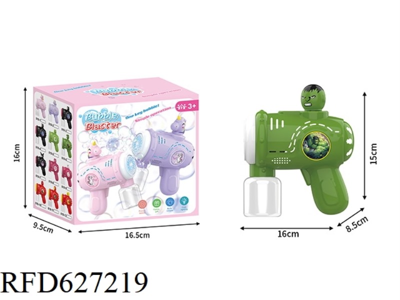 HULK ELECTRIC BUBBLE GUN DIY STICKER