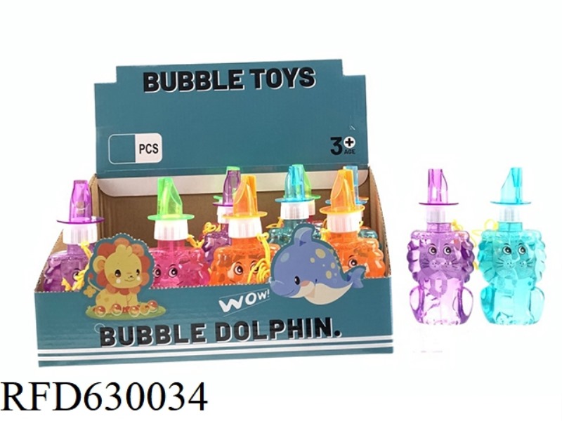 LION WHISTLE BUBBLE WATER 12PCS