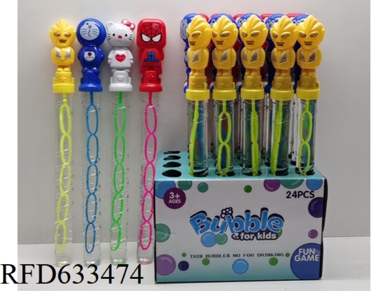FOUR MIXED BUBBLE STICKS 24PCS