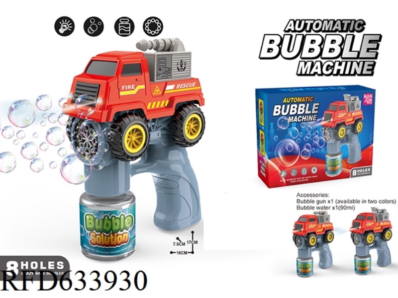 8 HOLE FIRE TRUCK BUBBLE GUN HEADLIGHTS WITH LIGHTS