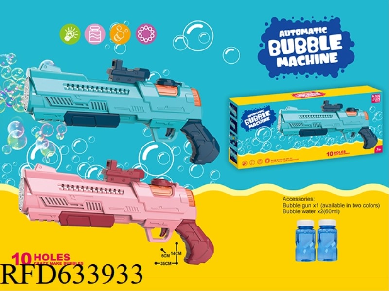 10 HOLE SPACE BUBBLE LONG GUN WITH LIGHTS