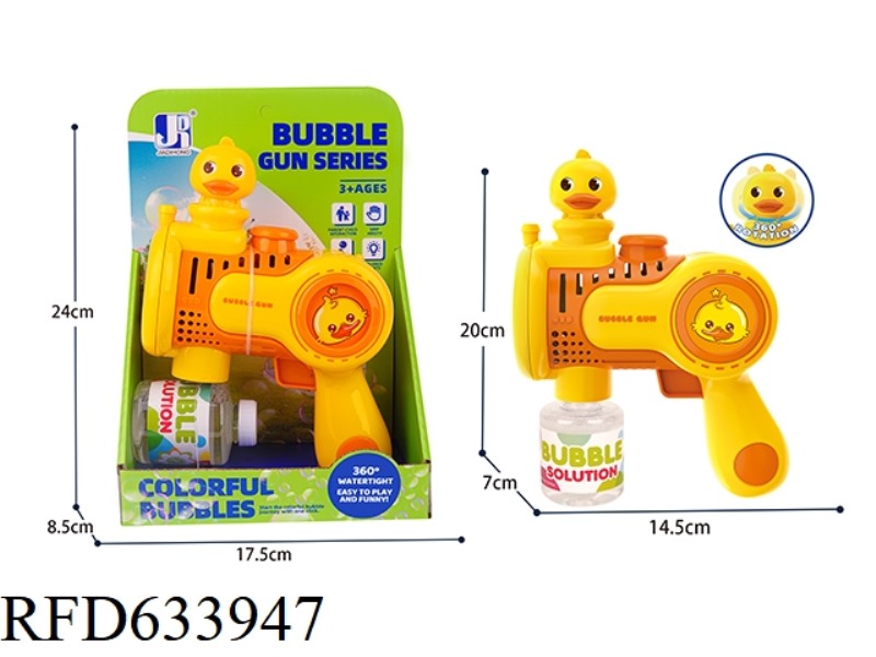 DUCK SPIN DRIVE BUBBLE GUN (10 HOLES)